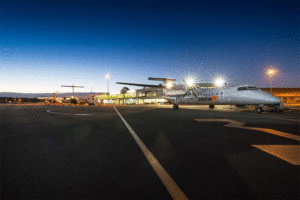 Jetstar Flight at Palmerston North Airport